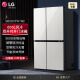 Refrigerador LG de 655 litros Refrigerador de puerta doble abierta, frecuencia variable refrigerada por aire libre, ahorro de energía, sin olor, congelación rápida, fabricación de hielo, gran capacidad, puerta de vidrio doméstico ultra delgado, crema blanca S652GTW16BBBB