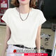 UKMR NEU NEUE ICE SILD SOMMER SOPPY 2025 LOSSE TOPS SOHMEN SCHLIMM SHORKLOBEN SEISTILE RUNDSKEISE Dünnfliegenhülsen Design T-Shirt für Frauen Senfgelb [CM718 Single Piece] XL [Empfohlen 125-140jin [Jin gleich 0,5 kg]]]