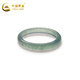 China Gold (CHINA GOLD) jadeite ring, ice seed floating flower, blue water jade ring, ring for girlfriend, birthday gift for wife, circle number 13