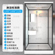 Wulang mechanical shower room overall shower room bathroom with toilet explosion-proof glass partition bathing dry and wet separation integrated bathroom 1.0*1.2M without toilet tempered glass version