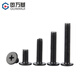 GUWANJI black 304 stainless steel cross flat head screws CM large flat head thin head computer screws national standard M2.5x4 50 pieces