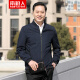 Woodpecker (TUCANO) Middle-aged Men's Dad Spring Jacket Top Middle-aged Men's Jacket Men's Spring and Autumn Business Casual Men's Clothing N9756 Black M /170 [suitable for 80-100Jin [Jin equals 0.5 kg]]