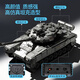 Yueyue Kinder Fernbedienung Fahrzeug Tank Spielzeug Fernbedienung Fahrzeug Militärmodell Military Green Electric Panzer Fahrzeug Crawler Boy Silver Fernbedienungstank (31 cm) mit Light Sound Battery Life -Version (ein Satz wiederaufladbarer Batterien + Ladekabel)