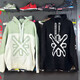 Li Ning Strickpullover Männer und Frauen, Winterwade-Serie Mode losen lockerer Pullover Kapuzenpullover gestrickt AMBT225 AMBT225-1 Schwarz M