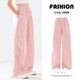 
Ikano I.KARNOW girls' pants summer thin 2025 new children's wide-leg pants suit big children's summer clothes anti-mosquito silk straight pants 15261 military green 150