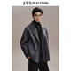 PEACEBIRD Men's Pure Wool Woolen Coat Men's Winter First-hand Long Woolen Coat Gray First Batch XL