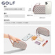 高尔夫（GOLF）女士手拿包大容量双层手抓包长款零钱包时尚卡包手机包时尚手腕包 烟粉杏色