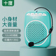 十度S308小蜜蜂扩音器 教师专用讲课扩音机 大音量户外喇叭 导游长续航防啸叫喊话器 有线麦克风 蓝色