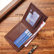 Tenggexiang Men's Wallet Short Multifunctional Wallet Wallet Card Case All-in-one Youth Fashion Casual Folding Thin Wallet Black