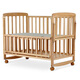 Baby Rabbit Log Crib Baby Bed Solid Wood Unpainted Children's Bed Baby Spliced Bed Multifunctional Newborn Movable 105 Solid Wood Bed (Variable Shaker) + Mosquito Net + Mattress