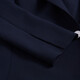 Roeyshouse Originalmantelkleid Frühling neuer Stil intellektueller ol roter schlanker Anzug Pendelrock 6187 Marine Blue 2xl