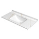 XMSJ Custom Stone Platte integriertes Becken Waschbecken Badezimmer Waschbecken Waschbecken Waschbecken Waschbecken Waschbecken Waschbecken ein Einzugsgebiet 12047 cm Arbeitsplatte + Becken