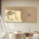 Meiyouchun Modern and Simple Restaurant Decorative Painting Wall Clock 2025 Новый вечный календарь Электронные часы Nordic Clock Wall JD121.08 Вечный календарь + часы 60*30 см. Кристаллические картинки ПВХ золотой край