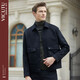 Vicutu Business Casual Chaqueta para hombres Lapa de lana versátil Hombres VRS88343508 Negro M