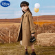 
Disney girls' woolen coat plus cotton children's woolen coat mid-length autumn and winter new style big children's fashionable girl college style milk tea color cotton style 120 size height 110-115cm Age 5-6 years old