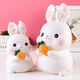 El nuevo Banco de Piggy de Niños y Niñas a prueba de otoño de Rabbit Piggy Bank se puede depositar y retirar el Zodiac Rabbit Internet Celamentos de celebridades de 18 cm Modelo medio de conejo Glutinoso Douyin