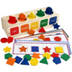 Burjuman Verständnis Farb- und Formspielzeug Montessori Unterricht AIDS Baby Geometrische Form Klassifizierungsbox Kognitive Paarung Farberkennung Farbform Klassifizierungsbox Spielzeug Toys