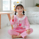Qiaojiadi children's pajama girl spring and autumn long girl baby child princess Aisha home clothes set Sophia long set 854# Lan Aisha 100 size 8 height 90-CM