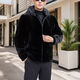 
Granyazhi winter new mink coat for men imported from Denmark whole mink mink fur integrated hooded zipper jacket for men black thick hooded 2XL 150-165Jin [Jin equals 0.5 kg]