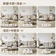 Quanyou Home Technology Fabric Sofa Living Room Small Apartment Modern Simple Inline Single-Line Sofa Household