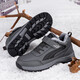 Zuli Jianai Daddy's old men's shoes for winter new cotton shoes warm women's shoes non-slip soft sole cotton shoes sub-zero warm men's casual shoes 9201 black men's autumn and winter new style 42