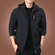 Caqueta para hombres de zhidou dou otoño e invierno más chaqueta de terciopelo ropa casual de invierno para hombres 2022 nuevo para hombres ropa de mediana edad para hombres gruesos 9898 verde tercio