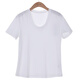Yifei (YIFINI) [Cool] Short loose T-shirt with silk U-neck for women's summer new thin model 2105Z983 Black 0M