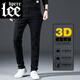 Lee Dprre Jeans Men Summer delgado y recto Pantalones informales de hombres Coreas Estilo coreano Negocios versátiles de luz de verano XJ-866 Azul 30 cintura 2 pies 3