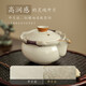 Qixuanyuan Ru kiln teapot hand-caught pot ceramic Kung Fu tea set household light luxury high-end non-hot Kung Fu teapot cover bowl