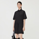 
Jiangnan Buyi (JNBY) summer women's onesie loose casual straight shirt collar commuting style 5O4F14110 001/Black S
