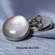 WILLIAM MILTON深海贝母法式袖扣链男轻奢双头纽扣配饰高端礼盒装 银色彩贝