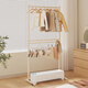 Shantou Lincun baseboard heater drying rack clothes rack floor-standing bedroom baseboard home drying all-in-one cool clothes cream white