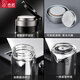 Heenoor Glassbecher Einschicht verdickter Herrenwasser Tasse Flagge Schiffsgeschäft Hitzeresistente transparente Tee Tasse Frauen große Kapazität Tasse für blaue Seilbecher-Set-Glasstil 695ml