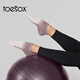 Toesox yoga socks toe socks Pilates socks sweat-absorbent non-slip sports socks Low Rise dark blue S (size 34~38)