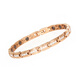 Fat Donglai's same 18K rose gold bracelet feels niche, light luxury, colored gold for women, does not fade, temperament rose gold (+ adjuster) 20cm