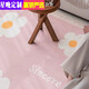 Star night ins style bedroom long bedside blanket master bedroom bed bed front carpet children's room pink small fresh thick foundation daisy thickened crystal velvet does not hide gray and easy to wear 60*180cm high-end blanket surface