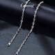 GsunG platinum necklace men's PT950 new style pig nose necklace fashionable shiny platinum women's necklace 8-character chain priced by gram contact before bidding