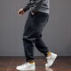 
Fei Shimi Autumn New Fashion Brand Elastic Small Foot Jeans Fat Loose and All-Match Pants Elastic Waist Fat Pants 300 Jin [Jin equals 0.5 kg] Black 9905 XL 1 (130-150 Jin [Jin equals 0.5 kg])