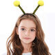 SNQP children's performance little bee little ant animal tentacle headband scarab stage performance props kindergarten little bee black fur ball 1 piece