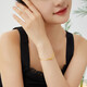 Pulsera de oro de oro de China (oro) Pulseras de oro de cuatro hojas de cuatro hojas Pañeras de moda Gold Fashion Gifts para la esposa y la novia de los cocodrilos de cuatro hojas (alrededor de 4.7 g