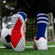 
FEELACES high-value Ronaldo football shoes men's broken nails tf long nails ag Messi artificial grass white student children's training shoes 6199 broken nails white blue 35
