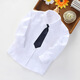 Feng Lingniao white shirt children's pure cotton school uniform performance clothing long-sleeved middle and large children's white shirt male students pure cotton = white-long sleeve 160