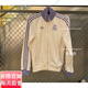 
Adidas jacket men and women Clover retro striped casual soccer stand collar jacket JD9096 IY0055 deep indigo 1 it3878 one size s