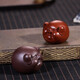 Fuyaji tea pet ornaments Yixing original mineral purple sand handmade piglet tea play handle piece Dahongpao style