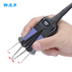 W.E.P982D-I high-precision tweezer-type soldering station double-headed soldering iron chip component 0201 desoldering 0402 electric heating clip 982D-I tweezers soldering station package one (5 pairs of heads sent) 177*152*110 MM