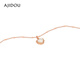 AJIDOU Ajidou Necklace for Women Elegant Goddess Love Shell Workplace Exquisite Niche Design Clavicle Chain Birthday Gift for Women Rose Gold 40cm Total Length 5cm Extension Chain