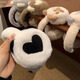 Yixin earmuffs women's ear warm winter earmuffs earbags warm ear ear protection ear protection cold, frost and windproof new style folding cute black and white care bear claw earmuffs