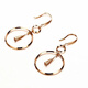 DL 1998 Fat Donglai same style 18k rose gold earrings 18K Russian purple gold smart earrings for women, fashionable and trendy, smart earrings pair