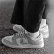 
Nike men's shoes 2025 summer new DUNK LOW sports shoes retro board shoes rubber sole low top light casual shoes white mist gray DD1391-103 45