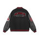 A Chock [Achock] National Trend American Retro Kontrast Baseball-Jacke Handtuchabdruck Neue Bomberjacke Trend WW728-Schwarz-hohe Qualität S 70-90Jin [Jin ist 0,5 kg]
